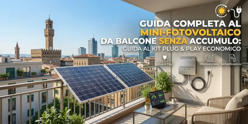fotovoltaico da balcone senza accumulo